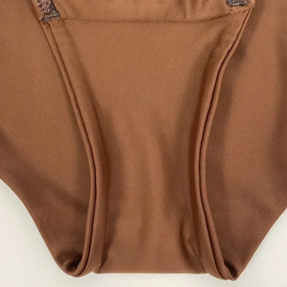 MATTEAU Brown High Waist Bikini Triangle Top. Size 2/3 4/6. - Picture 15 of 15